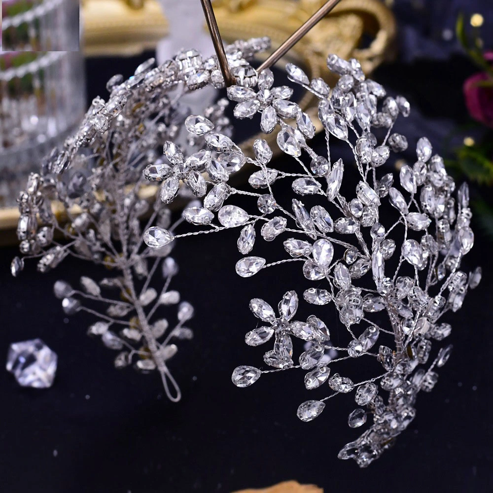 Yp113 Bridal Wedding Accessory Tiara Luxury Rhinestone Headband Hair Accessories