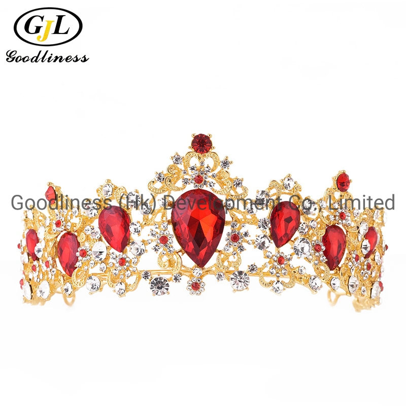 Rhinestone Crystal Metal Princess Crown Tiaras Fashion Hair Accessories