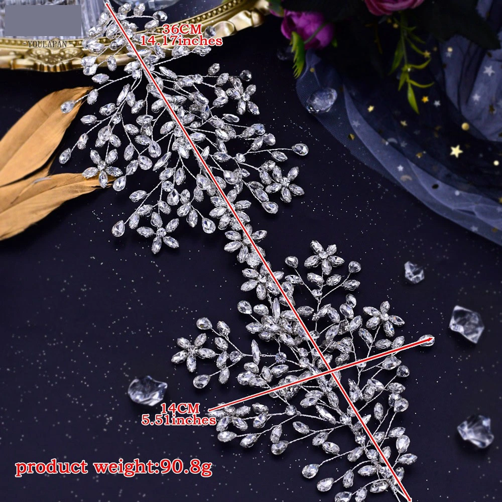 Yp113 Bridal Wedding Accessory Tiara Luxury Rhinestone Headband Hair Accessories