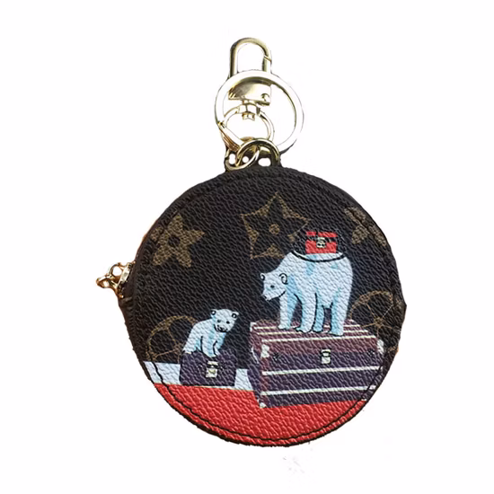 Ea142 Illustre Hollywood Drive Schlüsselanhänger mit Initiale für Damen, Großhandel, Schlüsselanhänger, Luxus-Geldbörse, Lederanhänger für Accessoires, Hand, niedlicher Designer-Luxus-Taschenanhänger