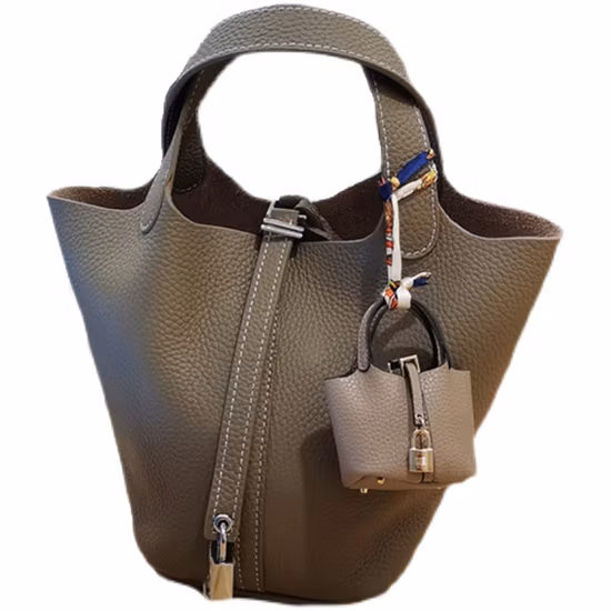 Ea116 Picotin Großhandel für Marken-Modespiegel, süßer Auto-Schlüsselanhänger, Lippenstift-Taschen-Anhänger, Designer-Luxus-Rodeo-Leder-Taschenanhänger